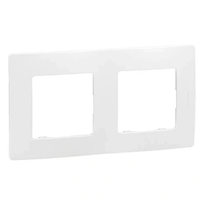 Imagen de Legrand 665002 marco 2 elementos blanco niloe Ref. 6560810102