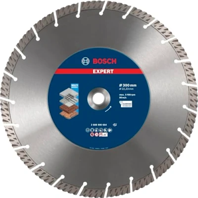 Imagen de Bosch Professional 1x Disco de corte diamante Expert MultiMaterial (para Hormigón, Ø 300 mm, accesorios Amoladora grande)