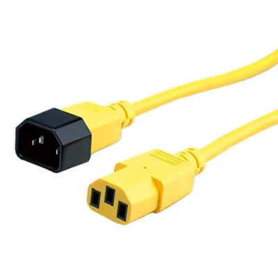 Imagen de Roline Monitor Power Cable, Yellow 1.8 M Cables Para Computadoras Y Periféricos