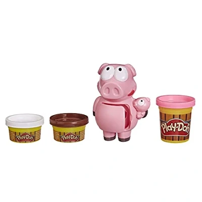 Imagen de Play Doh Animal Crew Mini Juego de cerditos para niños a Partir 3 años, con Colores