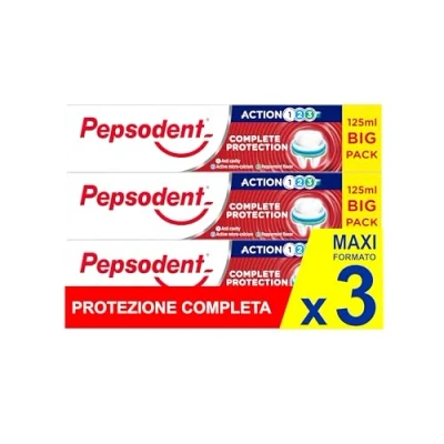 Imagen de Pepsodent Pasta de dientes 125 ml Complete Protection Protección completa Big Pack (3 x ml)