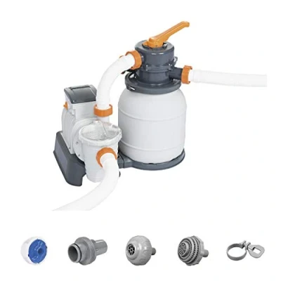 Imagen de Bestway Flowclear Filtro de arena con temporizador, 5678 l/h, color gris
