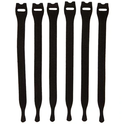 Imagen de VELCRO Brand Correas reutilizables 12mm x 20cm 6 Negro