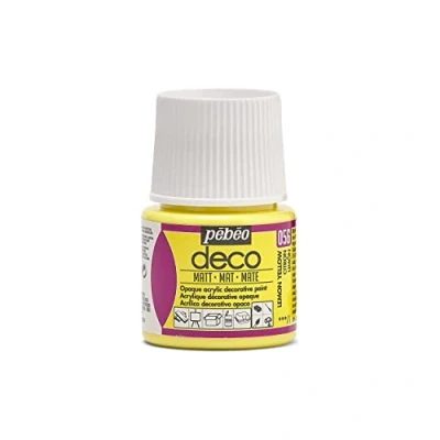 Imagen de Pébéo Pintura acrílica multisoporte Color Opaco Acabado Mate Amarillo limón 45ml