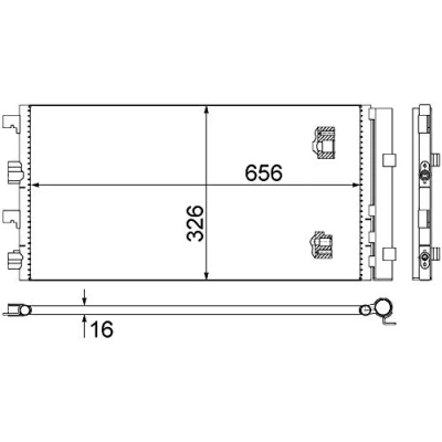 Imagen de MAHLE ORIGINAL AC 724 000S Condensador con secador 16 10,15 616 DACIA: Duster SUV
