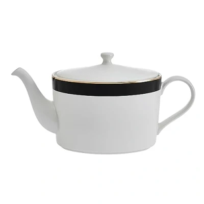 Imagen de Mikasa Luxe Deco Tetera infusora de porcelana fina, 1100 ml, en caja regalo