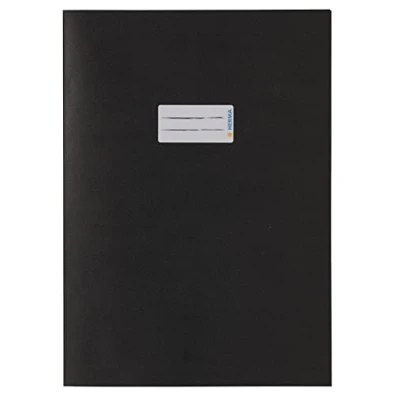 Imagen de HERMA Sobres de papel 7096, DIN A4, con espacio para escribir, reciclado resistente y colores intensos, protector cuadernos, color negro