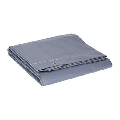 Imagen de SPOTLIGHT Fundas para Remolque Lona Plana 160 x 120 cm / 400 g/m² Impermeable de protección Carga Remolque, Color Gris 100% PVC