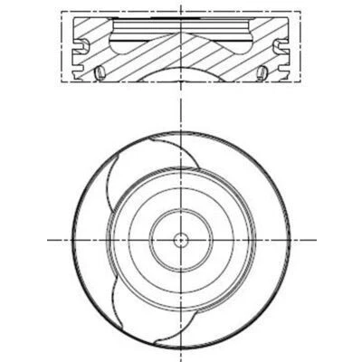 Imagen de Pistón MAHLE ORIGINAL 021 PI 00128 002