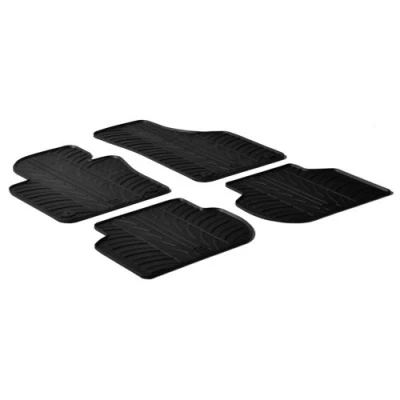 Imagen de Gledring 0074 Juego de alfombrillas suelo Caucho delante y detrás 4 negro 750mm 550mm VOLKSWAGEN: Jetta