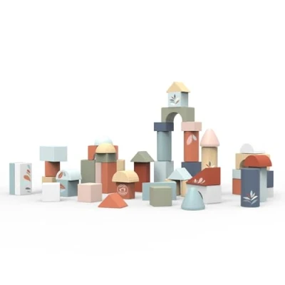 Imagen de Speedy Monkey SP1009 Bloques de construcción, 18 x 18,8 cm, Multicolor, Juguete Madera para niños, Detalles encantadores, Gran Idea Regalo