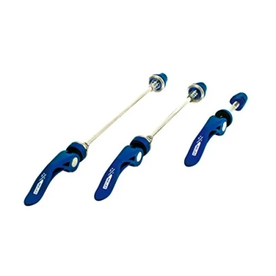 Imagen de XLC 2501602109 Juego de Cierres rápidos QR L05, Unisex, Azul, Talla única