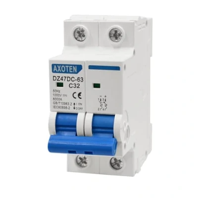Imagen de CHENGPI Interruptor de Circuito Fotovoltaico DC 2P 32A,Solar Mini Disyuntor para Sistema Energía Solar y Comunicación