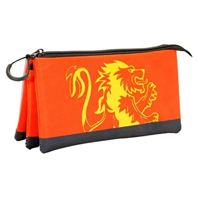 Imagen de Karactermania Harry Potter Gryffindor Triple Large Estuche escolar para niños, Talla: One Size, Rojo