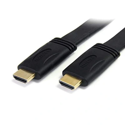 Imagen de Startech.com Cable Hdmi® De Alta Velocidad Con Ethernet 5m Plano 2x Hdmi Macho Ultra Hd 4k X 2k Negro