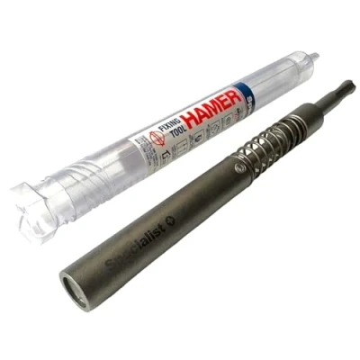 Imagen de Specialist+ Hamer Nuez Driver para tacos de metal, perfiles aluminio acero fijación en techos y paredes Montaje techo paneles yeso Adecuado martillo perforador SDS Plus