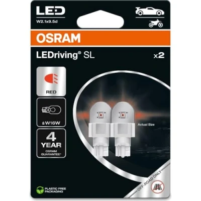 Imagen de Bombilla LED OSRAM LEDriving SL W16W RED