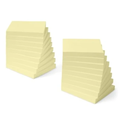 Imagen de Amazon Basics Cuadrado Notas adhesivas, blocs autoadhesivos, Paquete de 18, 7.6 x cm, Amarillo