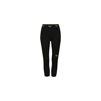Imagen de Everlast Leonard 7/8 Pantalón Pirata para Mujer, Negro Y Dorado, S