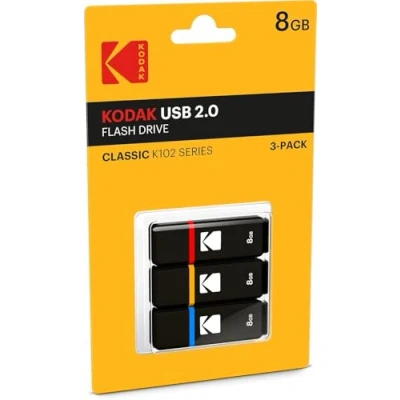 Imagen de Emtec Usb2.0 k100 8gb p3 USB 2.0 Negro Unidad Flash Memoria (USB 2.0, Type a, Tapa, Negro, Azul, Rojo, Amarillo, ampolla)