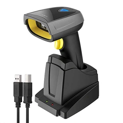 Imagen de Inateck 2D QR Lector de códigos Barra Inalámbrico, códigosi con Base Smart, Bluetooth, Lectura sobre Pantalla, BCST 52