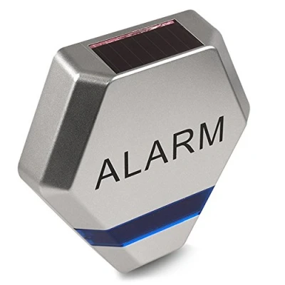 Imagen de Sirena de Alarma Falsa simulada Diodos LED Intermitentes Panel Solar Vigilancia