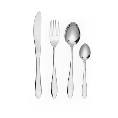 Imagen de Salter BW10860EU7 Harrogate Cutlery Set 16 Piece 18/10 Stainless Steel, Table Utensils for 4 Place Settings, Dishwasher Safe, Forks/Knives/Spoons/Teaspoons Included in Set, 25 Year Guarantee