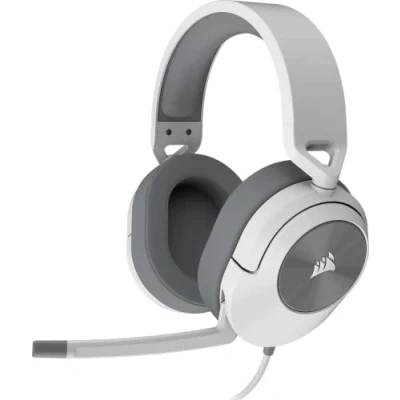 Imagen de Corsair HS55 SURROUND Auriculares Multiplataforma Ligeros con Cable para Juegos Sonido Envolvente Dolby 7.1 Compatible iCUE PC, Mac, PS5, PS4, Xbox, Nintendo Switch, Móvil Blanco