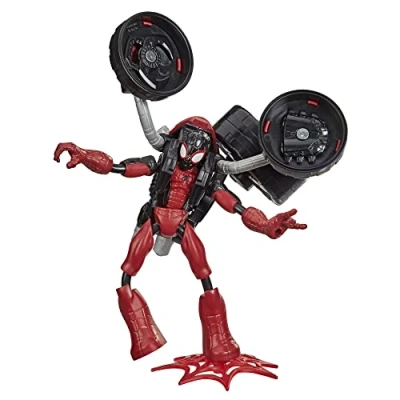 Imagen de Marvel Bend And Flex, Flex Rider Spider Man Action Figure Toy, 6 inch 2 In 1 Motorcycle For Kids Ages 4 Up