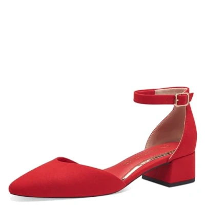 Imagen de MARCO TOZZI 2 24304 42 Pantuflas, Forro Interior Suave, Vegano, Mocasín Mujer, Cereza, 38 EU