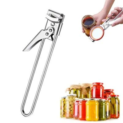 Imagen de CPYJW Abridor De Latas,Abrelatas Manual Ajustable Abre Botes Tarros Acero Inoxidable Multifunción Tapa Vidrio Para La Cocina Doméstica Abrelataspara Niños Personas Mayores Mujeres