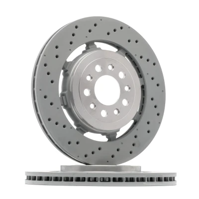 Imagen de BREMBO 09.C506.33 disco de freno 350 28 5 dos piezas, perforado/ventil. int. revestido altamente carbonizado ALFA ROMEO: Stelvio