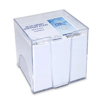 Imagen de WAYTEX 931150 Bloc de notas (700 notas, 9 x cm, con soporte plástico), color blanco