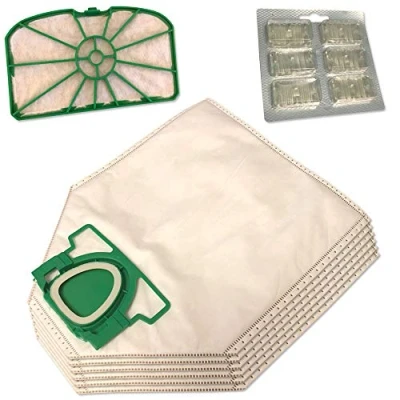 Imagen de 6 Microfibra Bolsas de aspiradora + Ambientadores Filtro Motor para Vorwerk Kobold VK200, VK 200