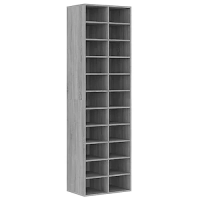 Imagen de vidaXL Zapatero Organizador de Zapatos Soporte Armario Pasillo Almacenaje Estantería Muebles Madera Contrachapada Gris Sonoma 54x34x183 cm