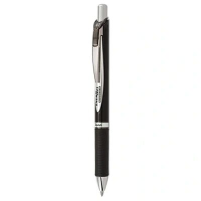 Imagen de Pentel BLP77 AX Bolígrafo de gel retractable, Negro, 0,7 mm, Tinta a base pigmentos