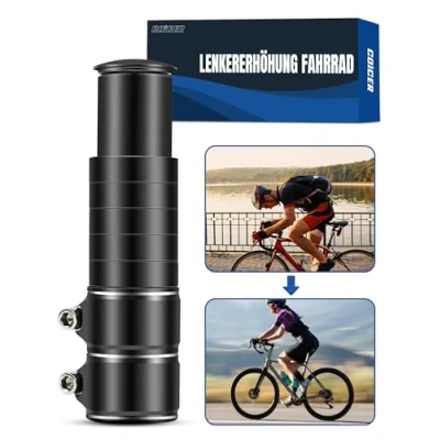 Imagen de COICER elevador de manillar para bicicleta, vástago 28,6 mm/13,6 x 2,86 cm, bicicleta la salud, aluminio MTB, carretera,