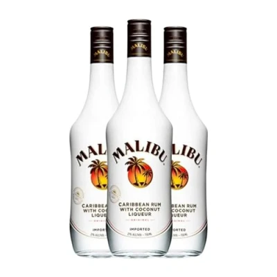 Imagen de Licores Malibu Botella Misil 1 L (Caja de 3 L)
