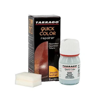 Imagen de Tarrago Quick Color 25 ml Tinte Reparador para Cuero (Hielo Azul 635)