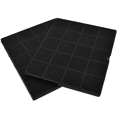 Imagen de AllSpares Filtro de carbón activo (2 uds.) para campanas extractoras compatible con Airforce AFFCAF16 y Whirlpool 481248048198 (237 x 192 10 mm)
