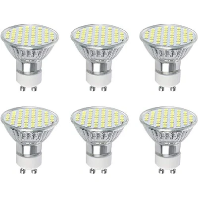 Imagen de Vicloon Bombillas LED GU10, GU10 Lámpara 3W Equivalente a Halógenas de 30W, 6500K Blanco 300LM, 120 Angulo Haz, AC 220 240V, No Regulable, Pack 6