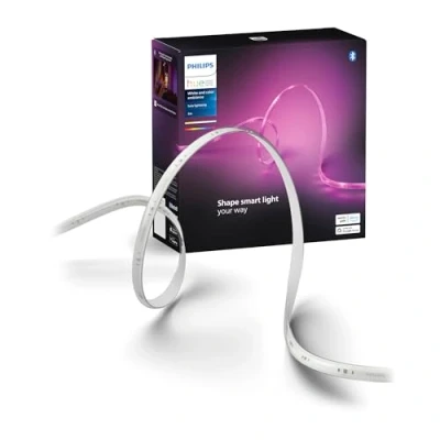 Imagen de Philips Hue Solo 3m, Tira LED Inteligente, Pack 1un de optima para Interior, control con App, Funciona Alexa, Google Assistant y Apple HomeKit