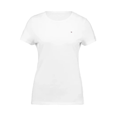 Imagen de Tommy Hilfiger Heritage CREW NECK TEE Camiseta básica, Mujer, Talla: XS, Classic white