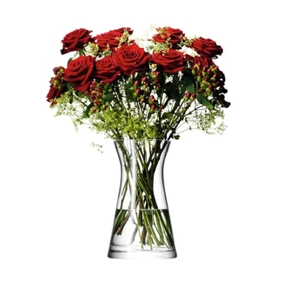 Imagen de LSA International Flower Florero Mixto de Flores, Transparente, 29 cm alto