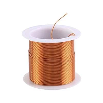 Imagen de alambre de bobina cobre, 0.6mm 10m magnético esmaltado bobinado motor para inductor transformadores