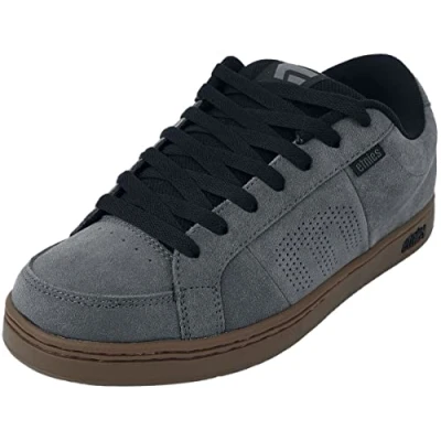 Imagen de Etnies Kingpin Zapatillas skate, Hombre, Talla: 38.5, Grey/black/gum Piel/tela