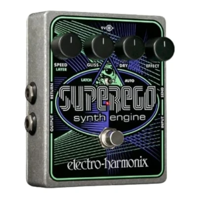 Imagen de electro harmonix 68327401127 1 Superego Pedal multiefecto para guitarra, color plateado