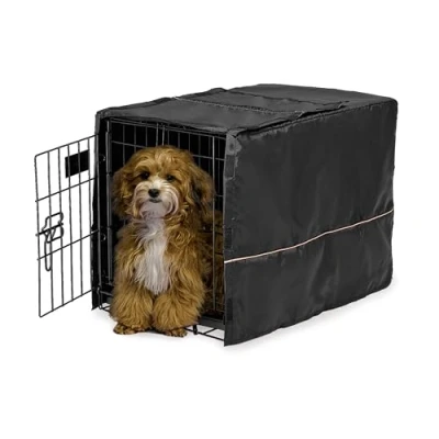 Imagen de MidWest Homes for Pets modelo CVR 22 funda para jaula de perro con protector textil teflón, privacidad las jaulas y New World 55,88 cm largo