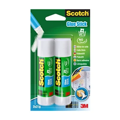 Imagen de Scotch 6242C Barra adhesiva de 21 g, transparente, pack 2