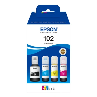 Imagen de Cartucho De Tinta Ecotank Multipack Epson 102 C13t03r640